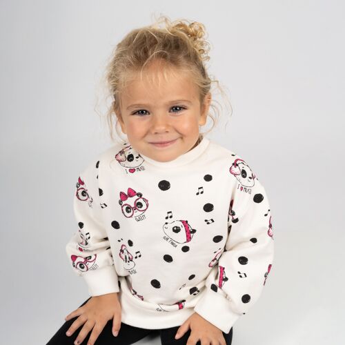 Panda print baby sweatshirt Ref: 77622