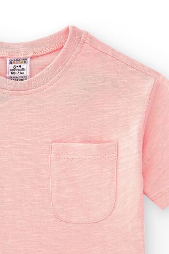 T-shirt bébé rose Réf : 84011 5