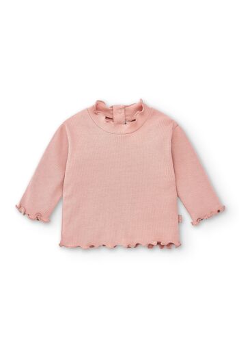 T-shirt bébé rose basique Réf : 83016 1