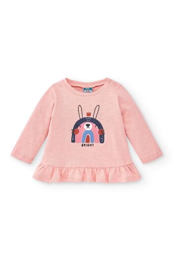 T-shirt Bébé Lapin Rose Réf : 83598 2