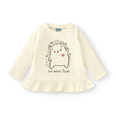 T-shirt bébé écru manches longues Réf : 86650