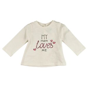 T-shirt bébé écru manches longues Réf : 77633