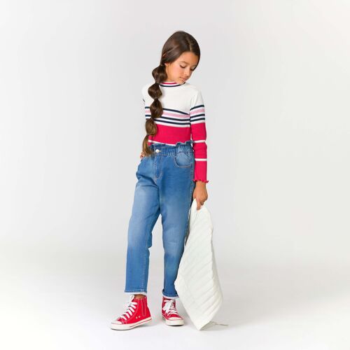Multicolored striped girl's t-shirt Ref: 83713