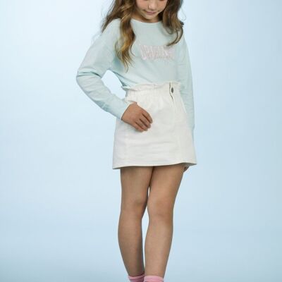 T-shirt da bambina acquamarina Rif: 84063