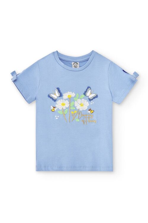 Blue girl's t-shirt Ref: 87469