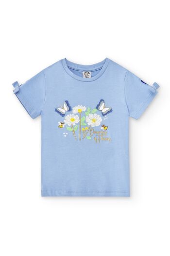 T-shirt fille bleu Réf : 87469 1