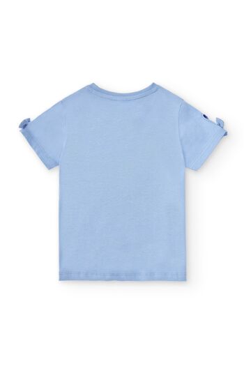 T-shirt fille bleu Réf : 87469 3