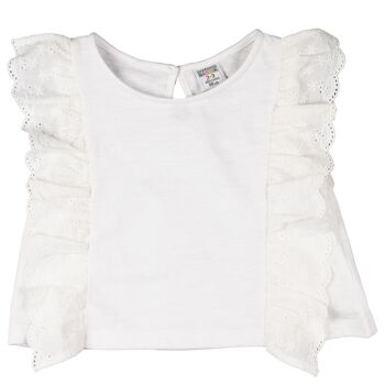 Camiseta de niña blanco 2