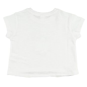 T-shirt fille blanc Réf : 78296 3