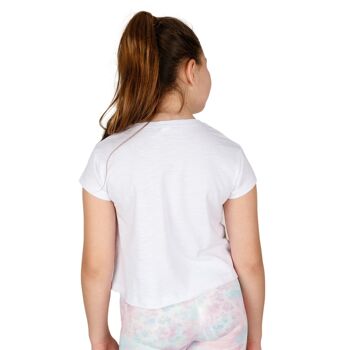 T-shirt fille blanc Réf : 78296 5