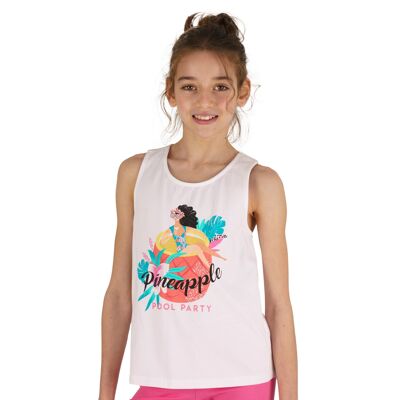 T-shirt bianca da bambina Rif: 78680