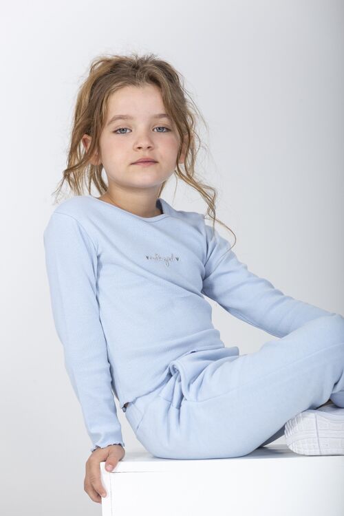 Light blue cute girl t-shirt Ref: 83051