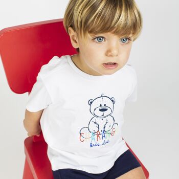 T-shirt bébé blanc Réf : 79044 1