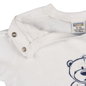 T-shirt bébé blanc Réf : 79044 4