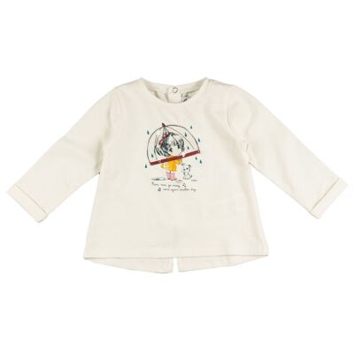 Ecrufarbenes Baby-T-Shirt Ref: 77083