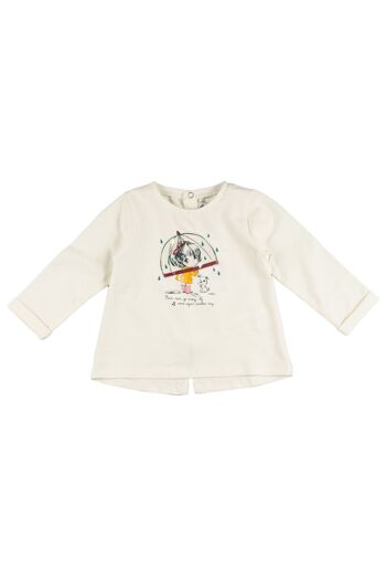 T-shirt bébé écru Réf : 77083 1