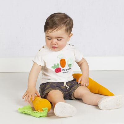 T-shirt bébé écru Réf : 78123