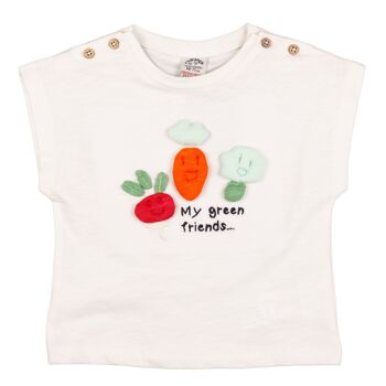 T-shirt bébé écru Réf : 78123 2