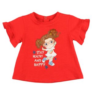 Camiseta de bebé color rojo