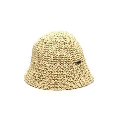 Bob trenzado Gorro de crochet para mujer