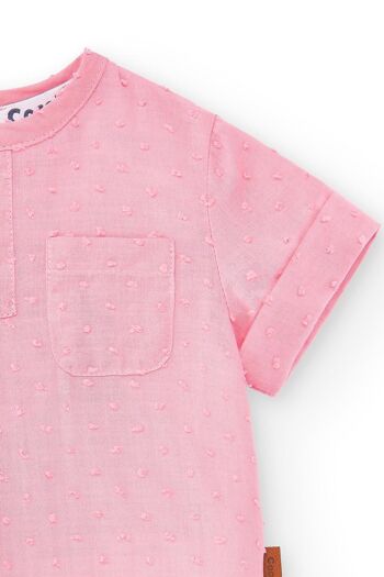 Camisa de bébé rose Cocote & Charanga 3