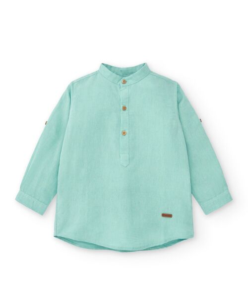 Cocote & Charanga turquoise boy's shirt Ref: 51035