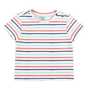 T-shirt bébé rayé rouge et bleu