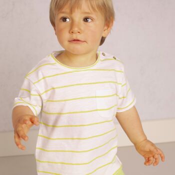 T-shirt bébé jaune Réf : 79042 1