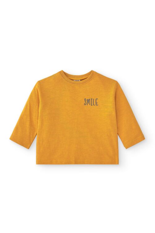 Basic baby t-shirt in smile mustard color Ref: 86000