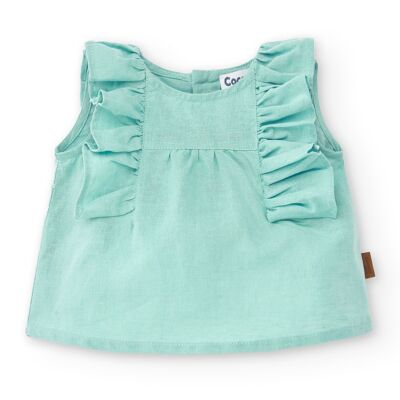 Blusa baby turchese Cocote & Charanga Rif: 51002