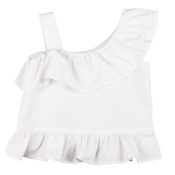 Blouse fille blanche Réf : 78217 4