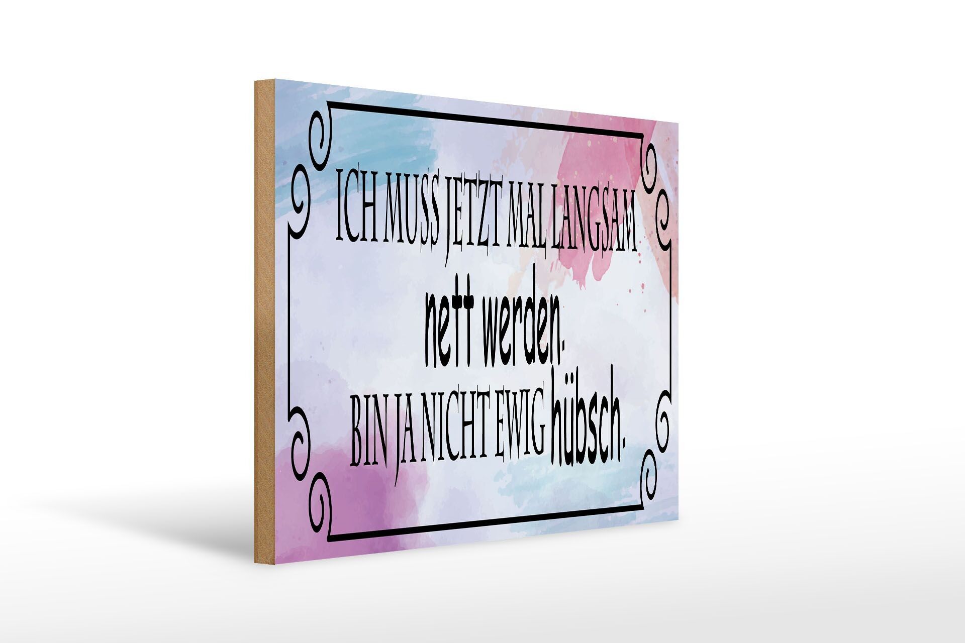 Cartello in legno con scritta 40x30 cm Devo realizzare un bel cartello decorativo lentamente