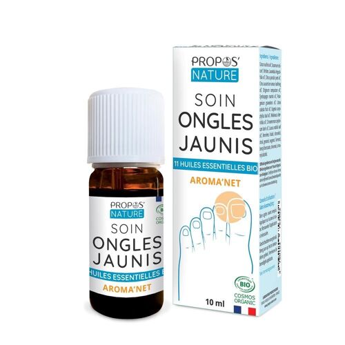 SOIN ONGLES JAUNIS AROMA'NET BIO -11 HUILES ESSENTIELLES - 10ml