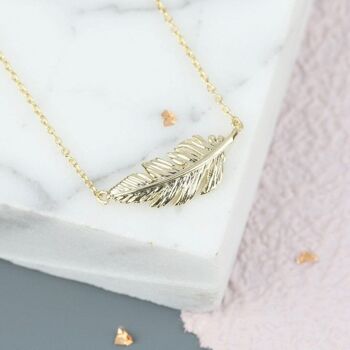 Collier Plume d'Or