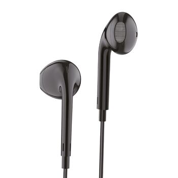 Écouteurs intra-auriculaires earTECH noirs, avec. mini-prise 2