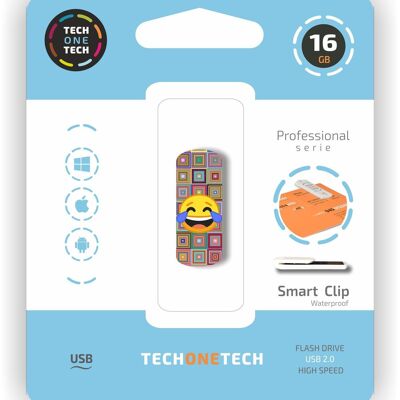 Clé USB ClipTECH Emoji Meparto 16 Go