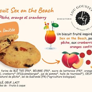 Fiche produit plastifiée - Biscuit Sex On The Beach
