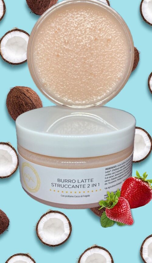 KAJAL SKIN- BURRO LATTE STRUCCANTE COCCO E FRAGOLA