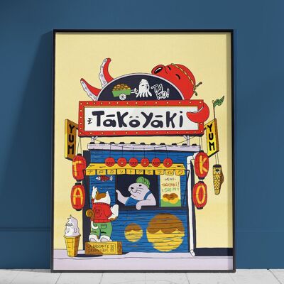 Takoyaki-Schaufenster