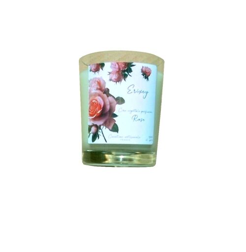 Bougie 165 grs parfumée à la Rose