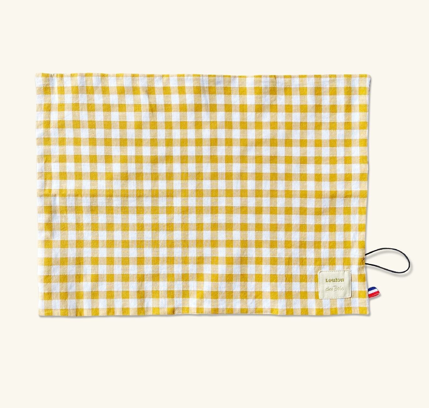 Tischset zum Ausmalen – Waschbare und wiederverwendbare Piraten-Malvorlagen – Gelbes Gingham