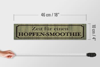 Panneau en bois disant 46x10cm Décoration Time for a hop smoothie 4