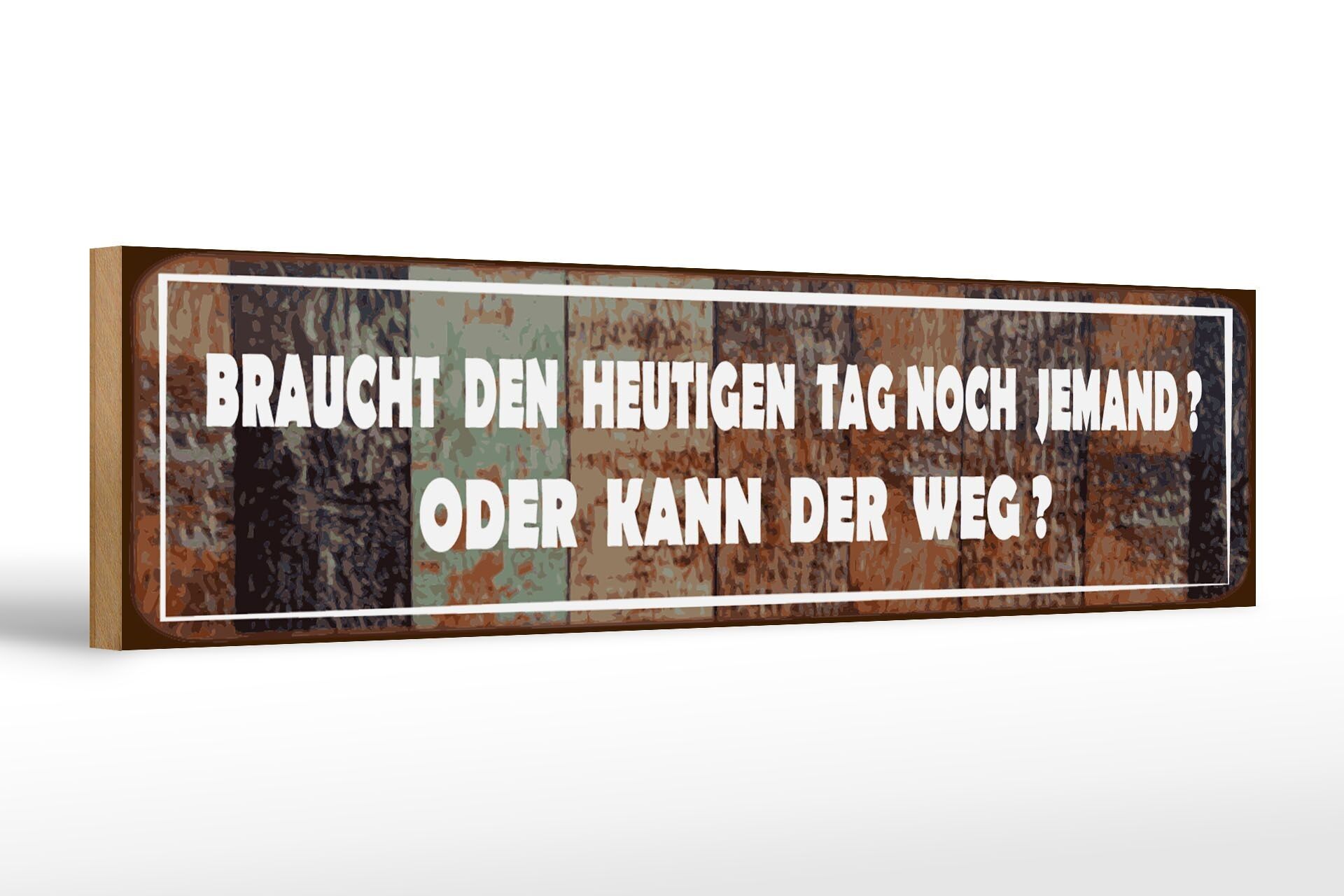 Letrero de madera que dice 46x10cm todavía necesita decoración hoy