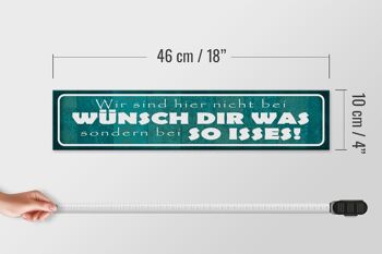Panneau en bois disant 46x10cm nous ne faisons pas de décoration Wünsch Dir Was 4