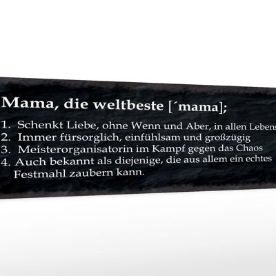 Holzschild Spruch 46x10cm Mama die weltbeste schenkt Liebe Dekoration