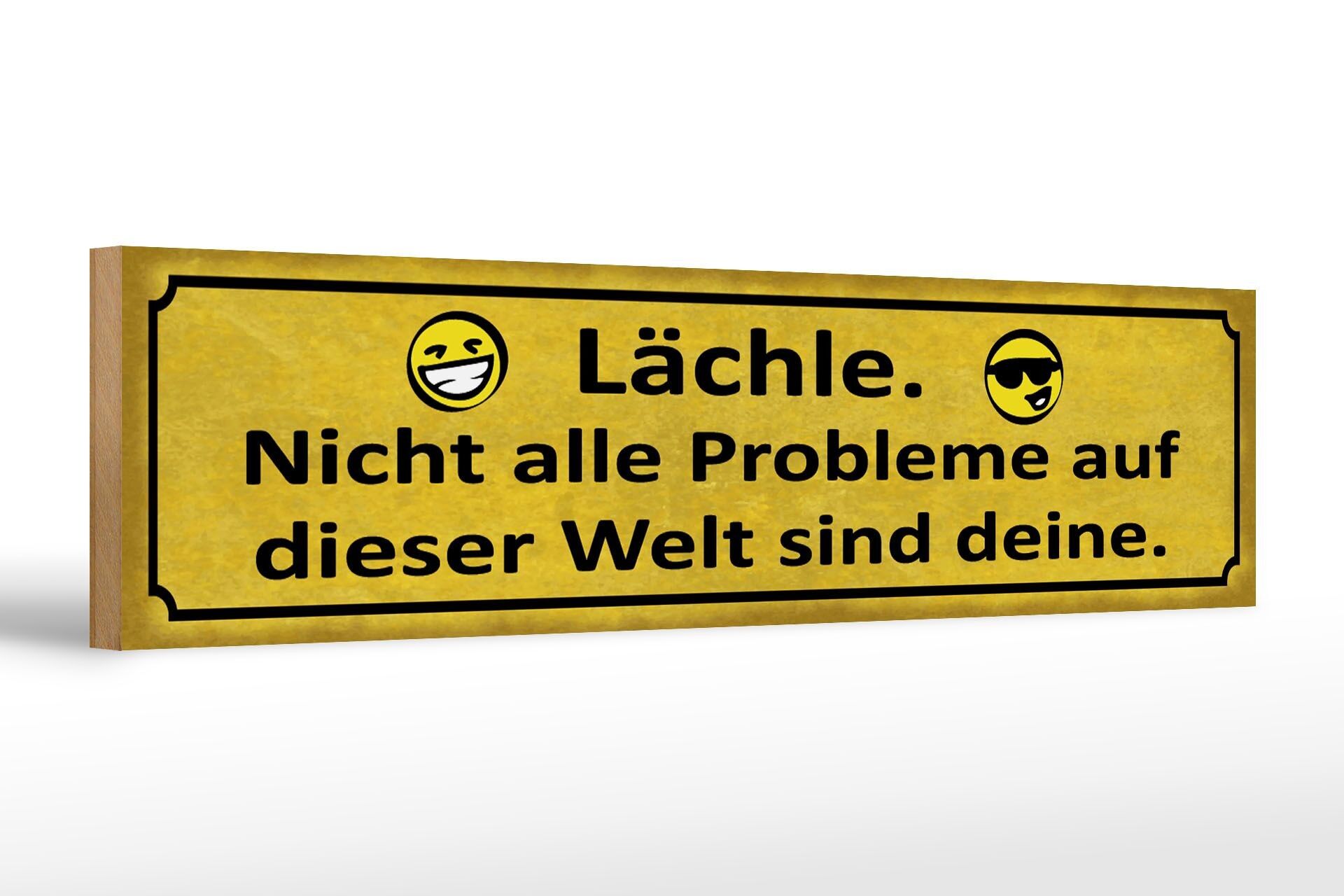 Wooden sign saying 46x10cm Don't smile all the problem your decoration