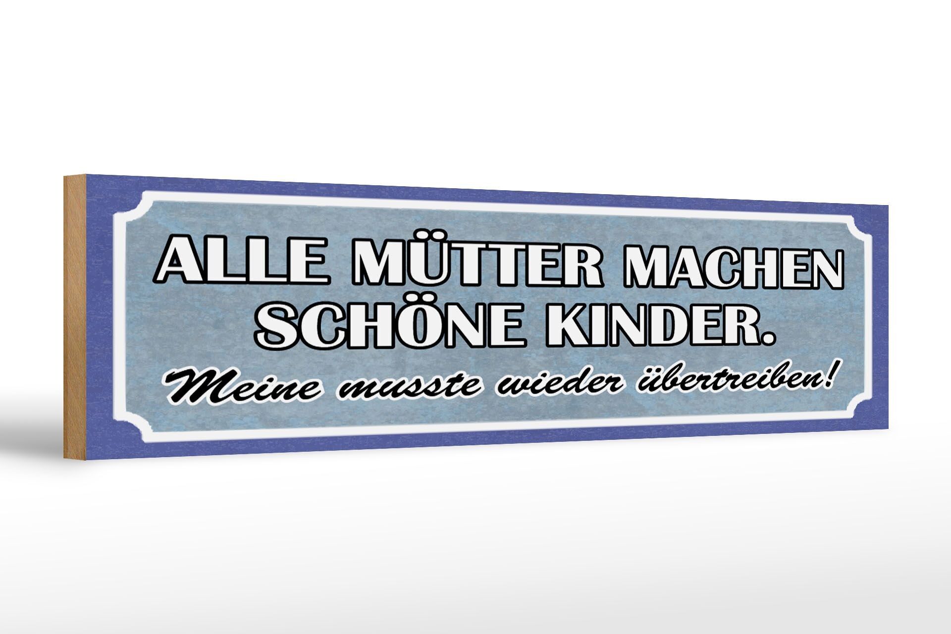 Cartello in legno con scritta 46x10 cm "Tutte le mamme" sono una bellissima decorazione per i bambini