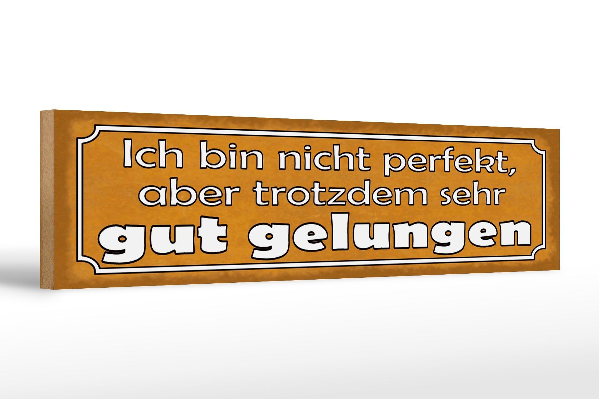 Cartello in legno con scritta 46x10 cm non perfetto, decorazione ben fatta