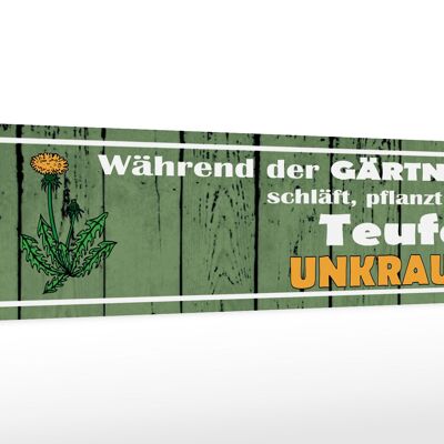 Holzschild Spruch 46x10cm Berufswunsch Urlauber Meer Dekoration