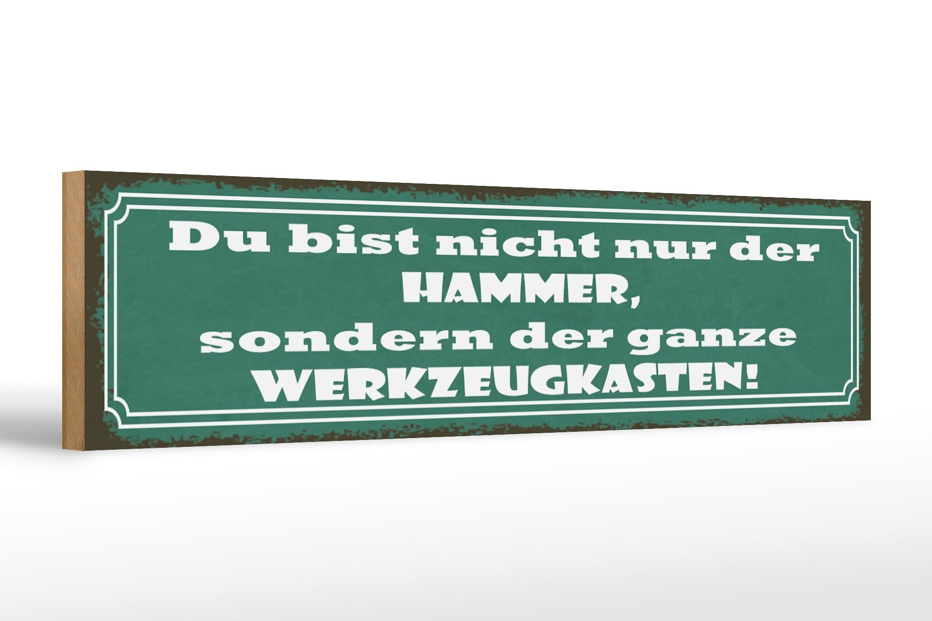 Cartel de madera que dice 46x10cm no eres solo una decoración increíble